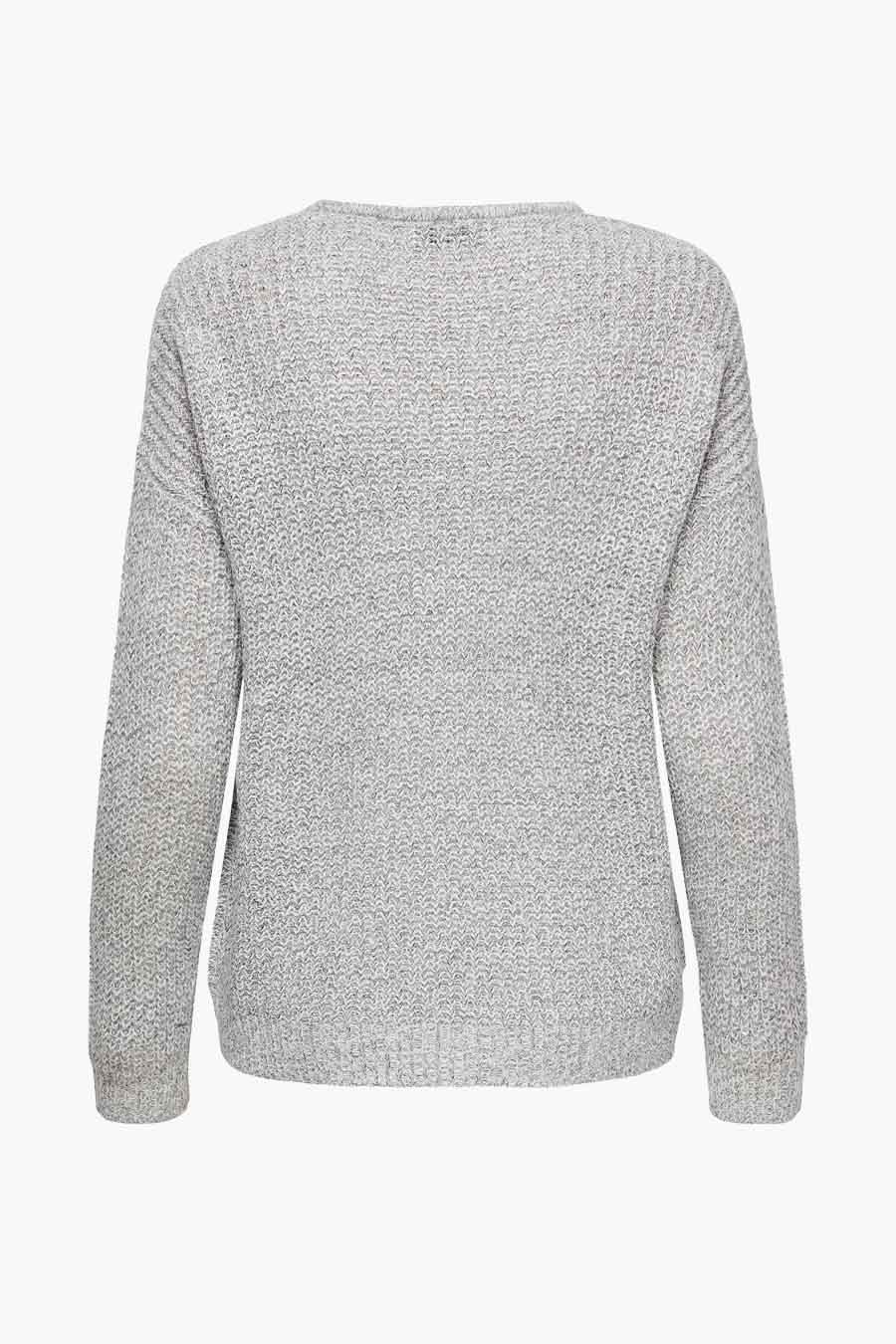 Pull col V Blanc - JDY