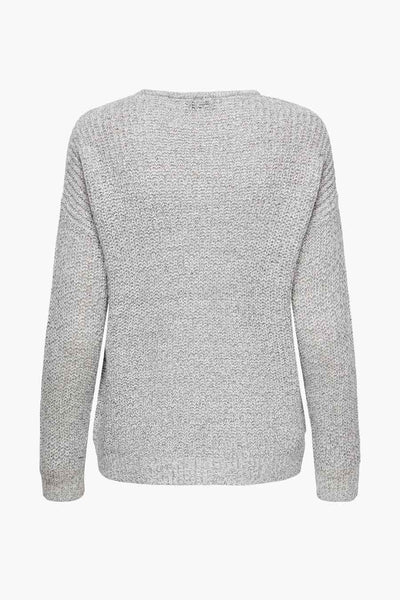 Pull col V Blanc - JDY