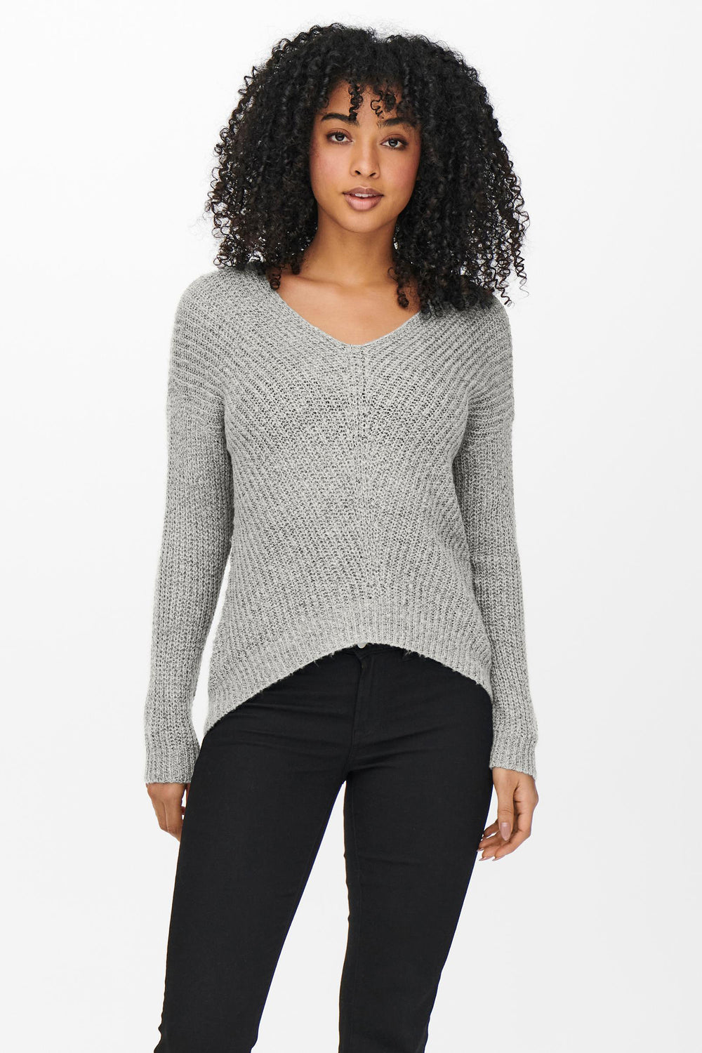Pull col V Blanc - JDY