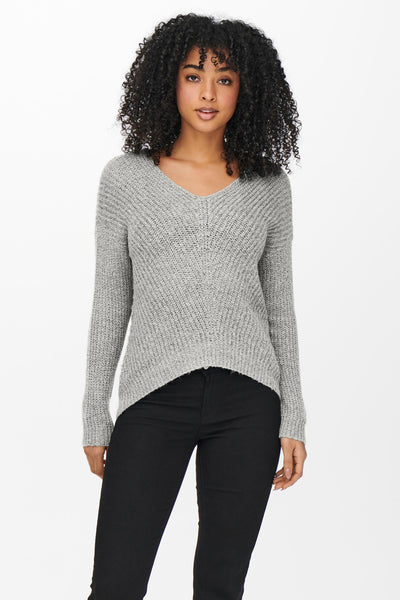 Pull col V Blanc - JDY