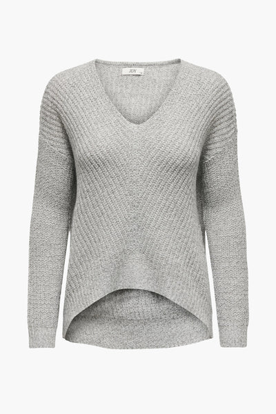 Pull col V Blanc - JDY