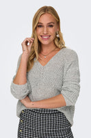 Pull col V Blanc - JDY