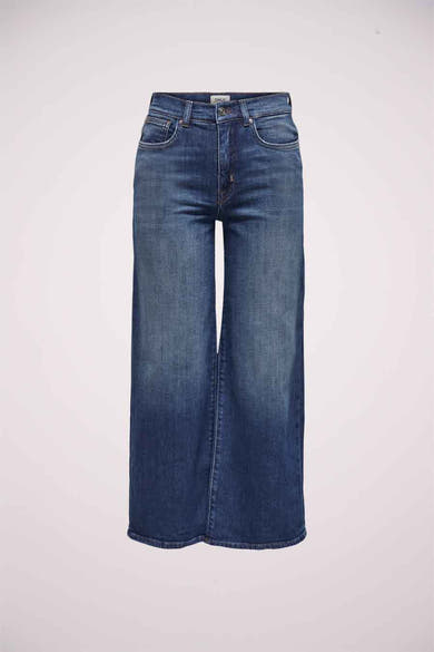 Wide jeans - DARK BLUE DENIM