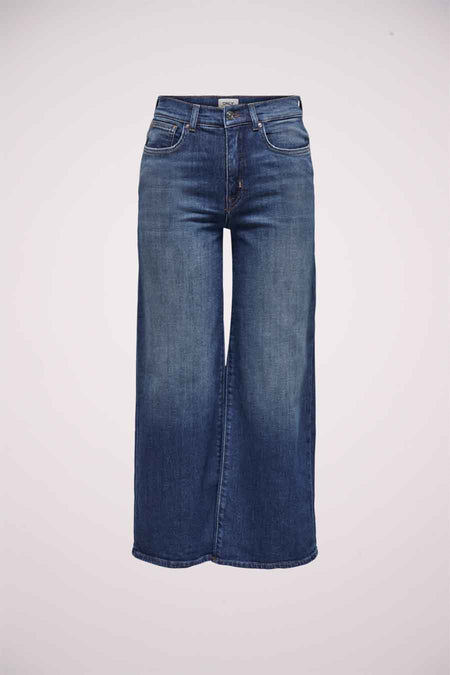 Wide jeans - DARK BLUE DENIM