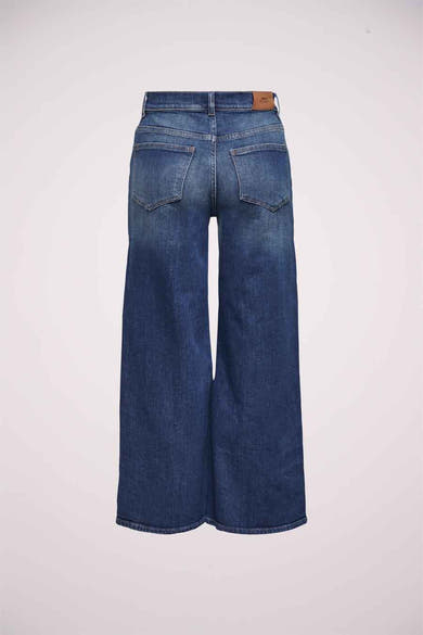 Wide jeans - DARK BLUE DENIM