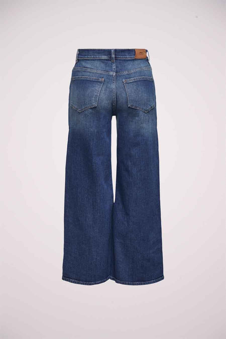 Wide jeans - DARK BLUE DENIM