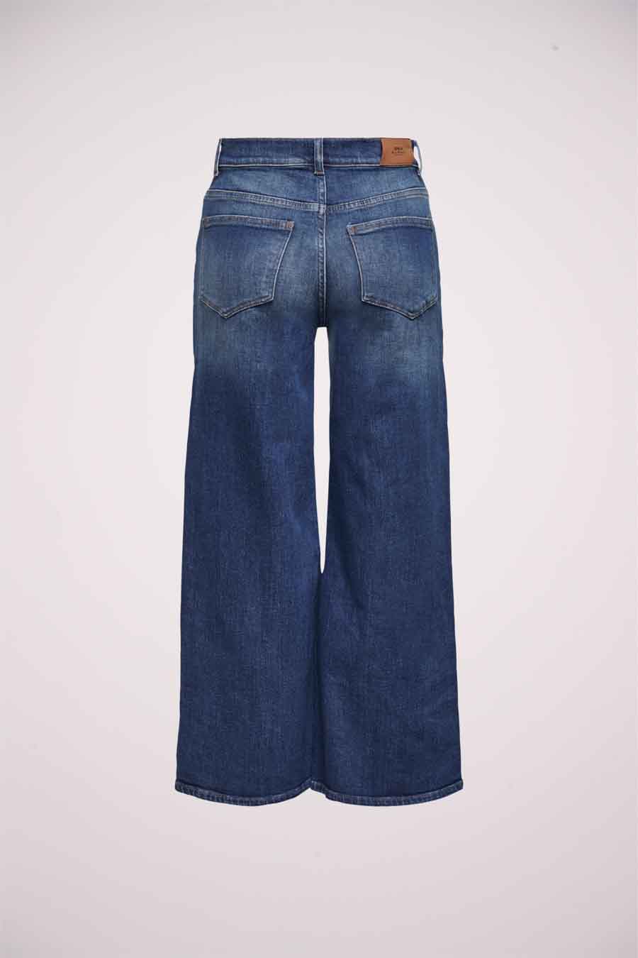 Wide jeans - DARK BLUE DENIM