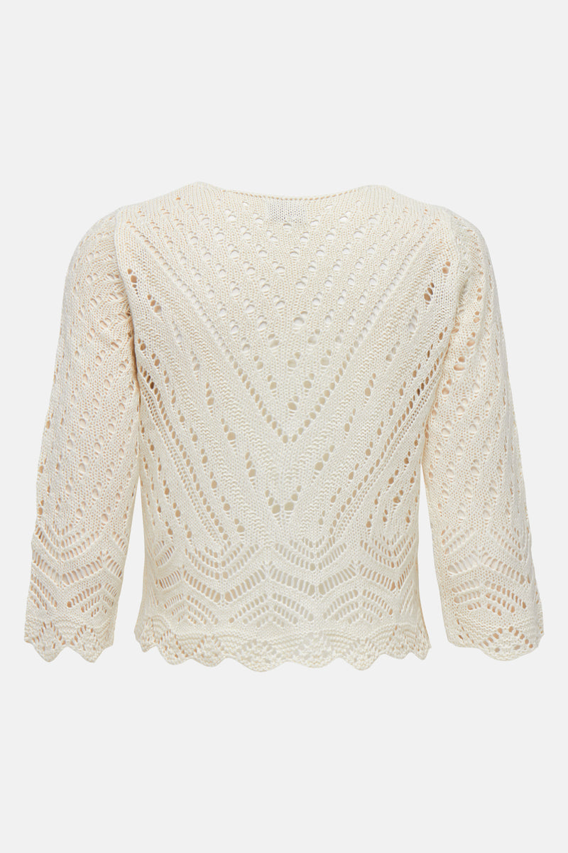 Pull col V beige - JDY