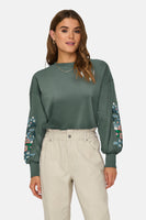 ONLBROOKE L/S O-NECK FLOWER SWT NOOS