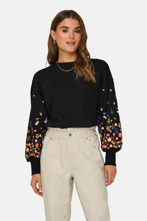Sweat col rond Noir - ONLY®