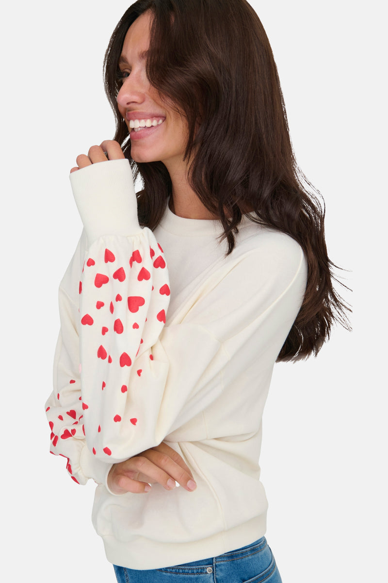 Sweater met ronde hals ecru - ONLY®