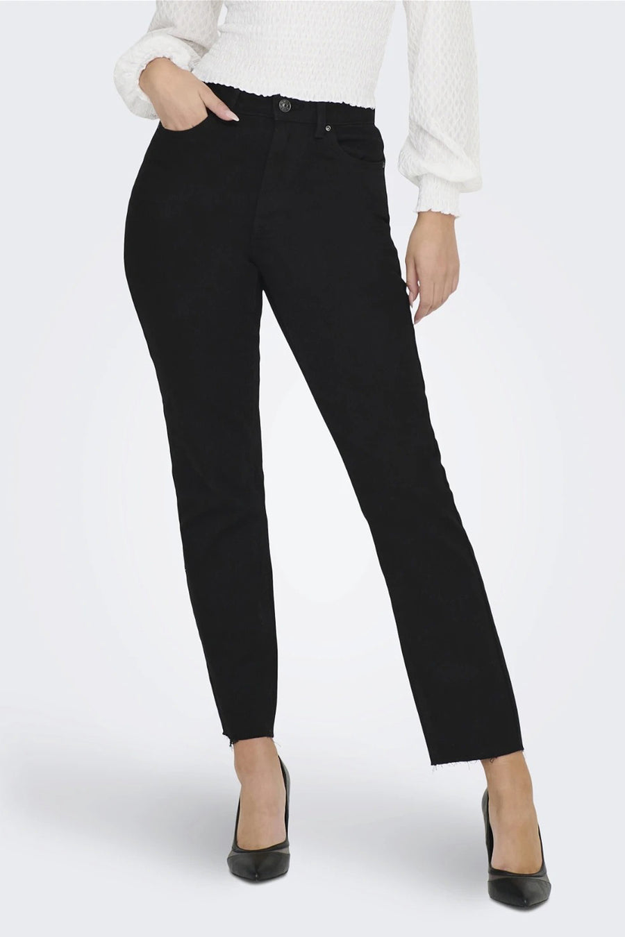 Straight jeans - BLACK DENIM