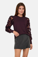 Sweater O hals - Bordeaux