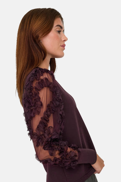 Sweater O hals - Bordeaux