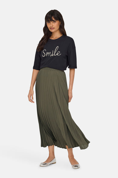 ONLALMA LIFE POLY PLISSE SKIRT SOLID