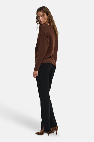 Pull col V - Coffee Bean