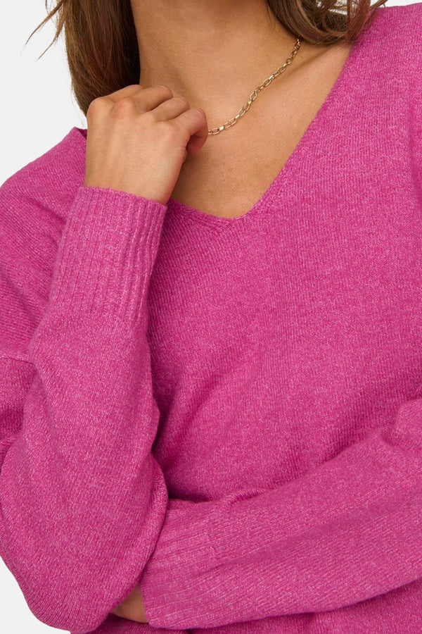 Pull col V Rose - ONLY®
