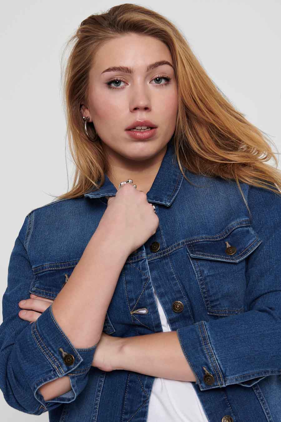 Veste denim Bleu - CARMAKOMA