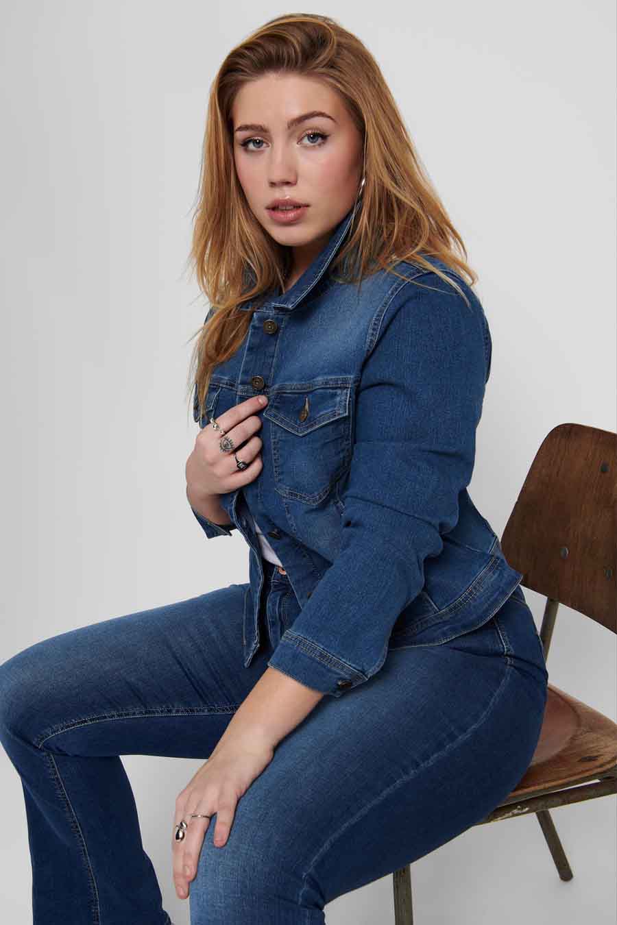 Veste denim Bleu - CARMAKOMA