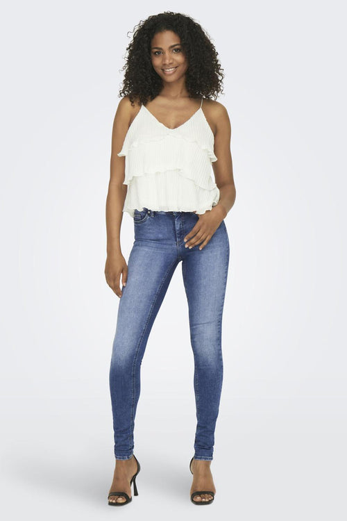 BLUSH SKINNY - mid blue denim