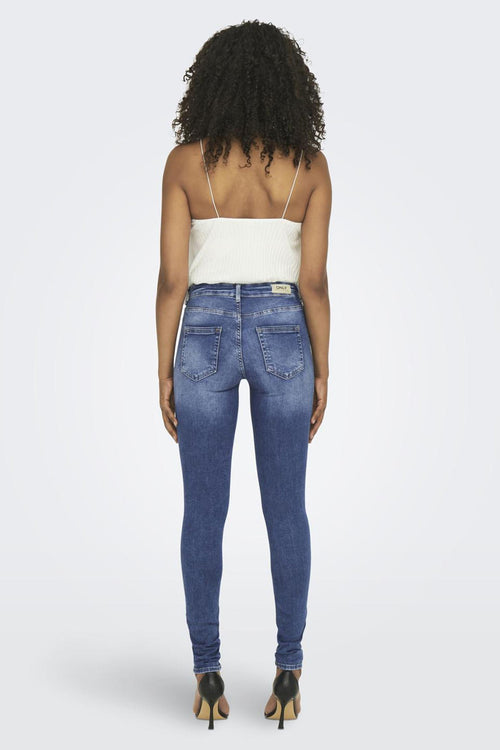 BLUSH SKINNY - mid blue denim