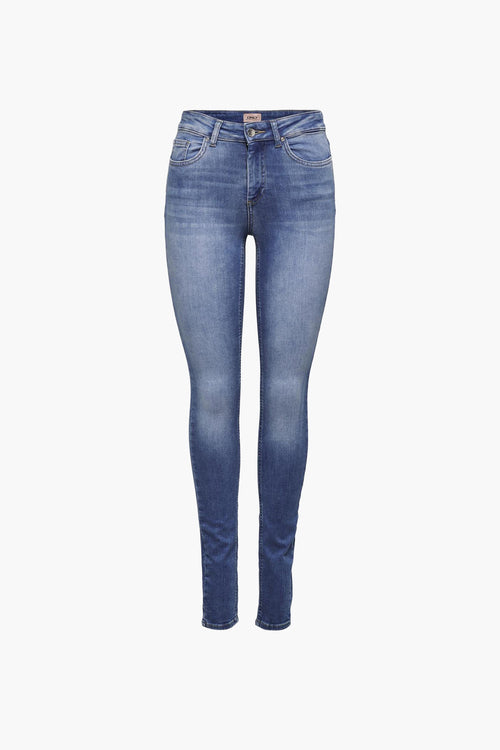 BLUSH SKINNY - mid blue denim
