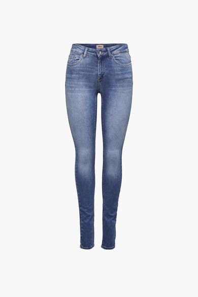 Middelblauwe skinny jeans van ONLY, slim fit.