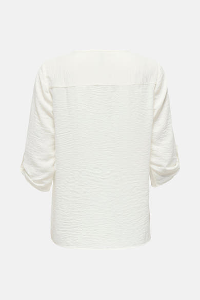 Wit blouse met driekwartmouwen van JDY, met een textuur en een paspel op het bovenste deel van de rug.
