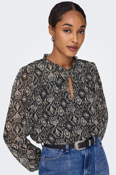 Blouse met lange mouwen - multicolor