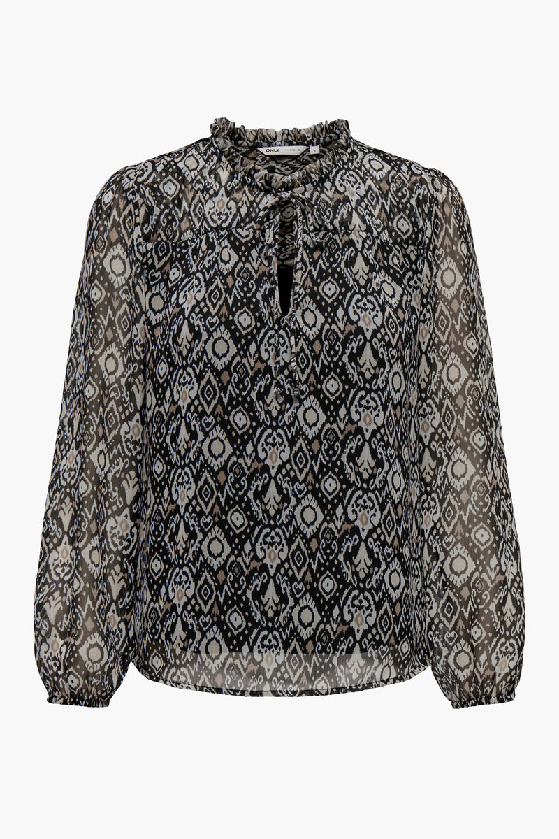 Blouse met lange mouwen - multicolor