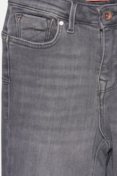 Lichtgrijze skinny jeans van ONLY, met zichtbare zak en gulp.