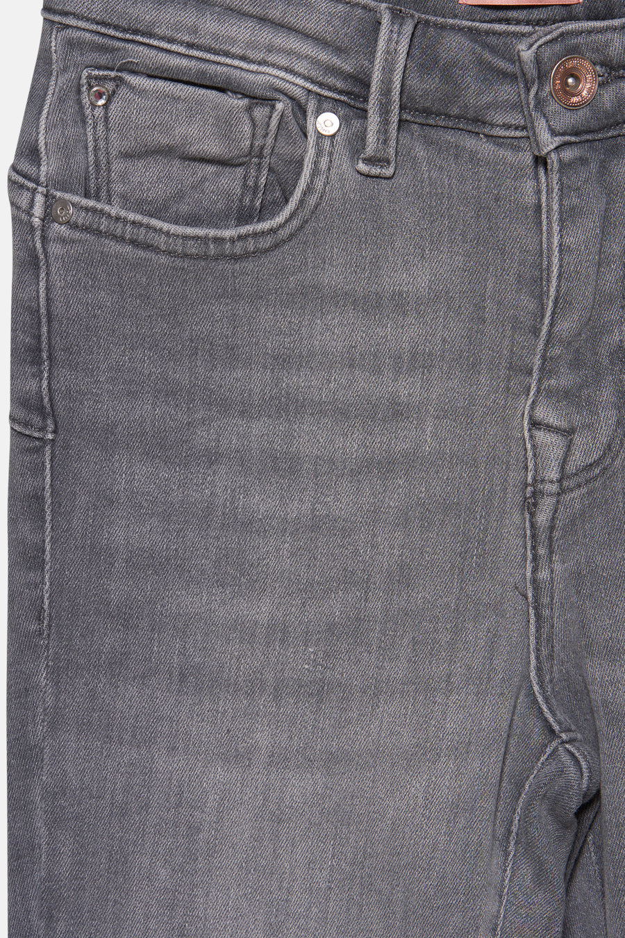 Lichtgrijze skinny jeans van ONLY, met zichtbare zak en gulp.