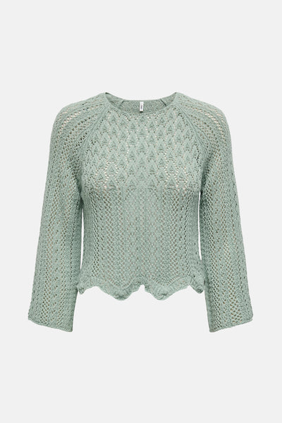Pull col rond Vert - ONLY®
