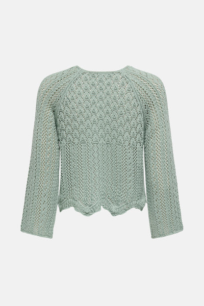 Pull col rond Vert - ONLY®
