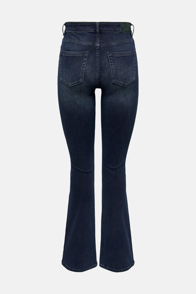 BLUSH FLARE - blue black denim