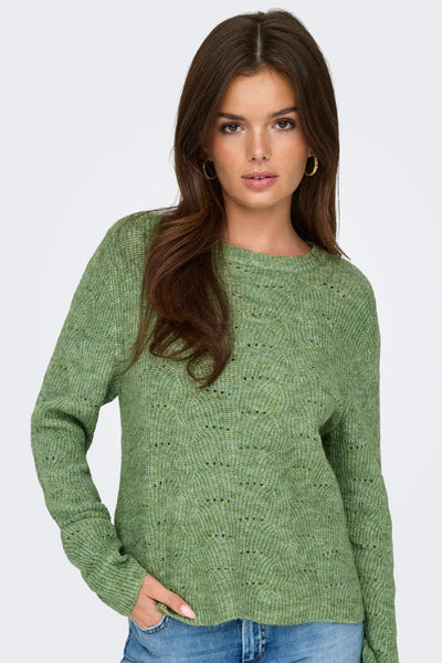 Pull col rond Vert - ONLY®