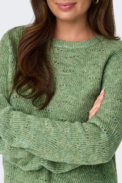 Pull col rond Vert - ONLY®