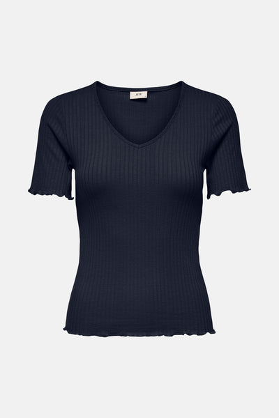 Top uni manches courtes Bleu - JDY