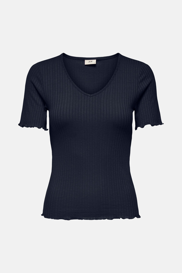 Top uni manches courtes Bleu - JDY