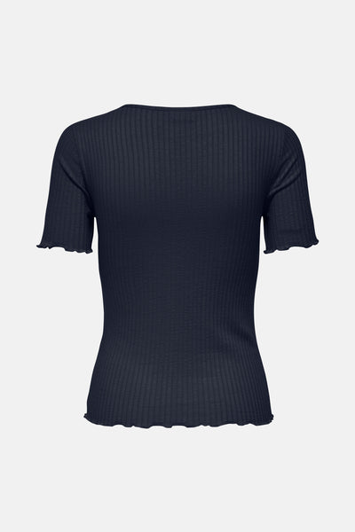 Top uni manches courtes Bleu - JDY