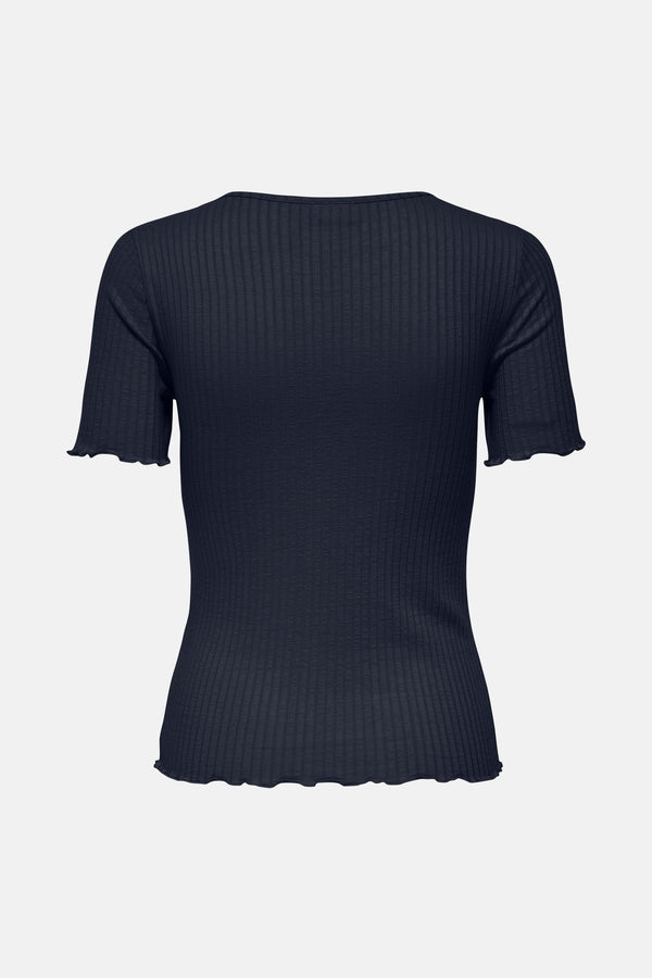 Top uni manches courtes Bleu - JDY