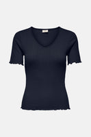 Top uni manches courtes Bleu - JDY