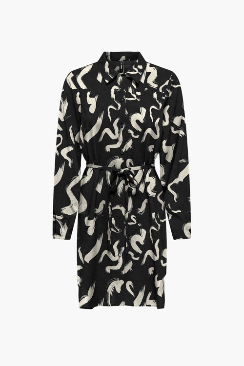 ONLNOVA LIFE VIS L/S SHIRT DRESS AOP