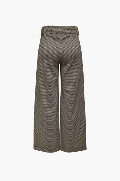 Pantalon gris à carreaux de JDY, coupe ample et taille élastique à l'arrière.