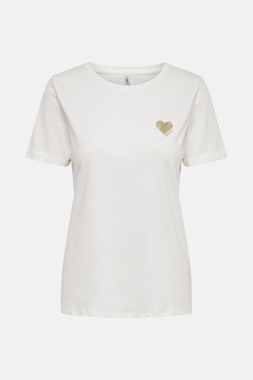 T-shirt met korte mouwen - wit