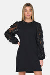 Kleedje met lange mouwen - zwart