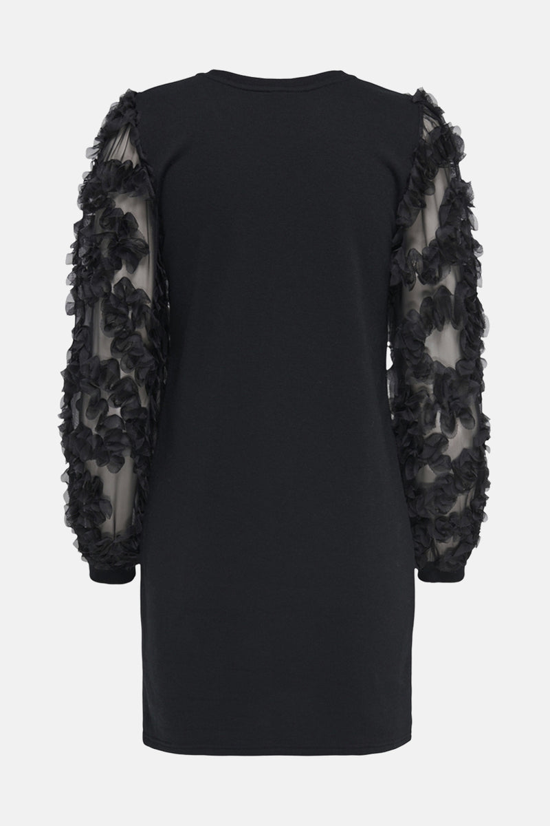 Kleedje met lange mouwen - zwart