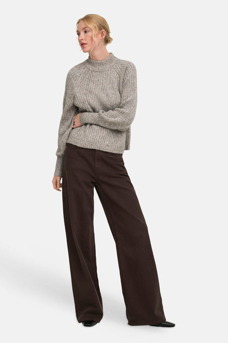 Pull O-hals - Silver Mink