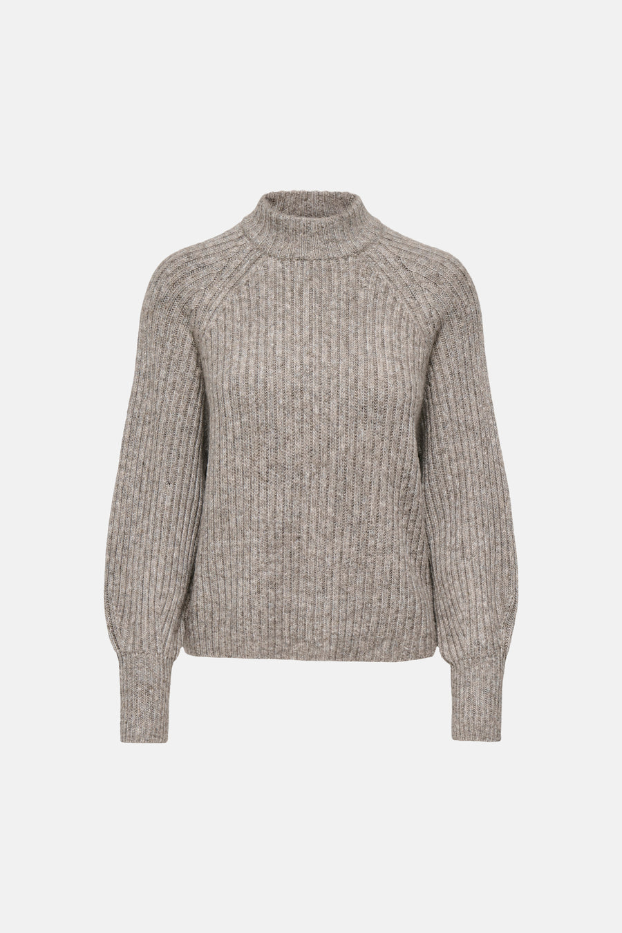 Pull col rond beige - ONLY®