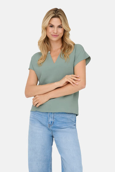 Blouse à manches courtes - vert